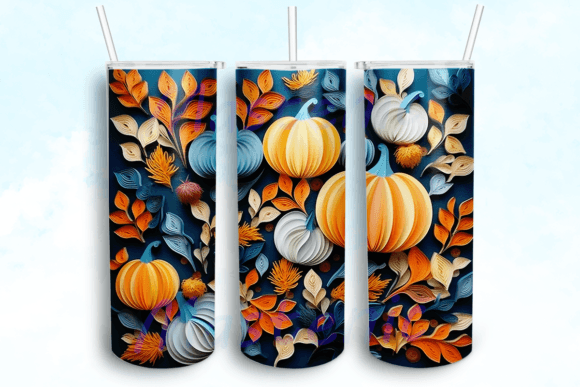 Autumn Fall Tumbler Sublimation Design: Graphics for Crafts