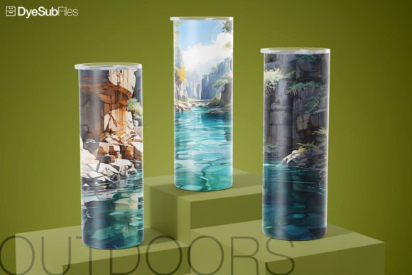 Canyon River Outdoors Tumbler Wrap Graphics