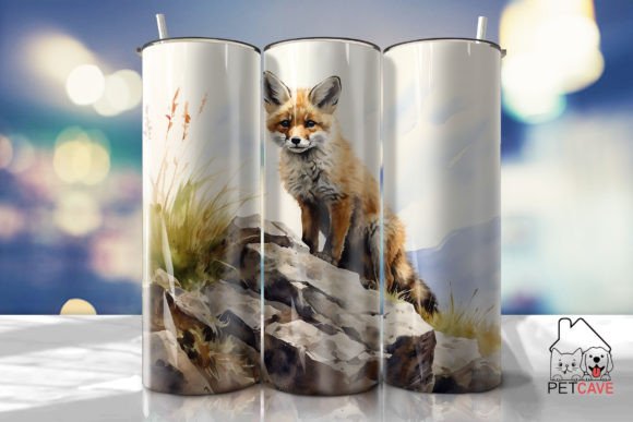 Childlike Fox Tumbler Wrap: Graphics for Crafts & Playful Branding