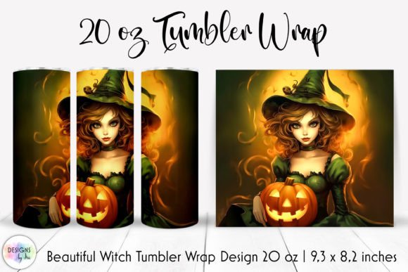 Fantasy Halloween Fairy Tumbler Wrap Graphics