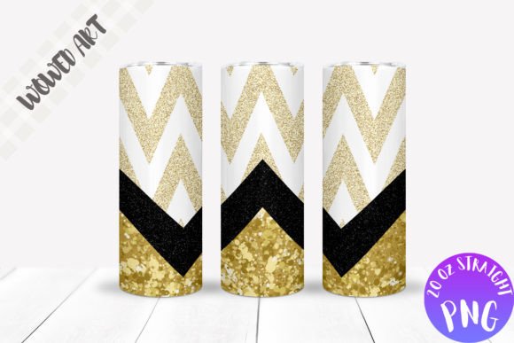 Glitter Zig Zag Tumbler Wrap