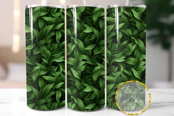 Green Plants Tumbler Wrap: Graphics & Illustrations