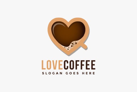 Love Coffee Cup Logo Icon: Graphics & Logos for Sellers