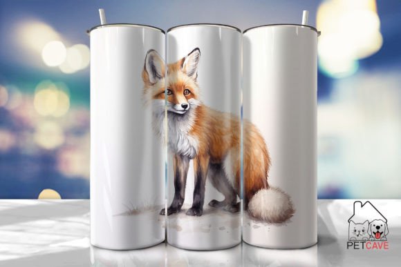 Orange Fox Tumbler Wrap: Graphics & Crafts Done Right