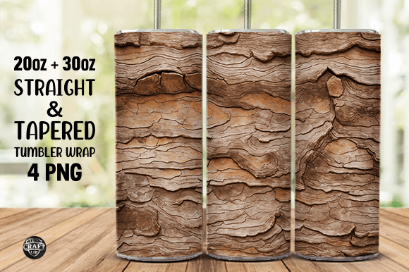 Tree Bark Texture Tumbler Wrap Graphics