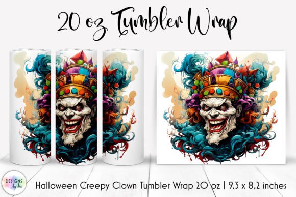 Vintage Joker Face Clown Tumbler Wrap: Graphics for Bold Tumbler Wraps